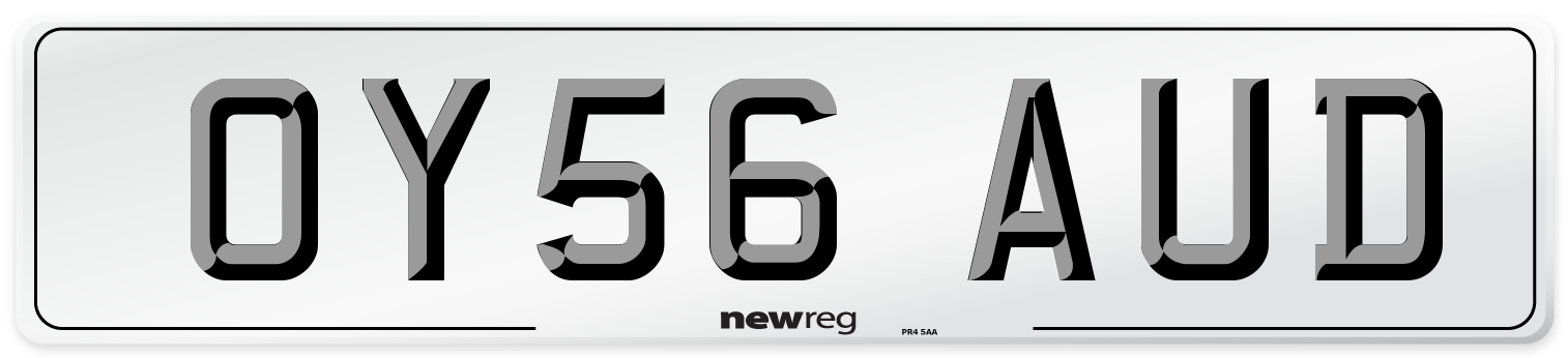 OY56 AUD Number Plate from New Reg